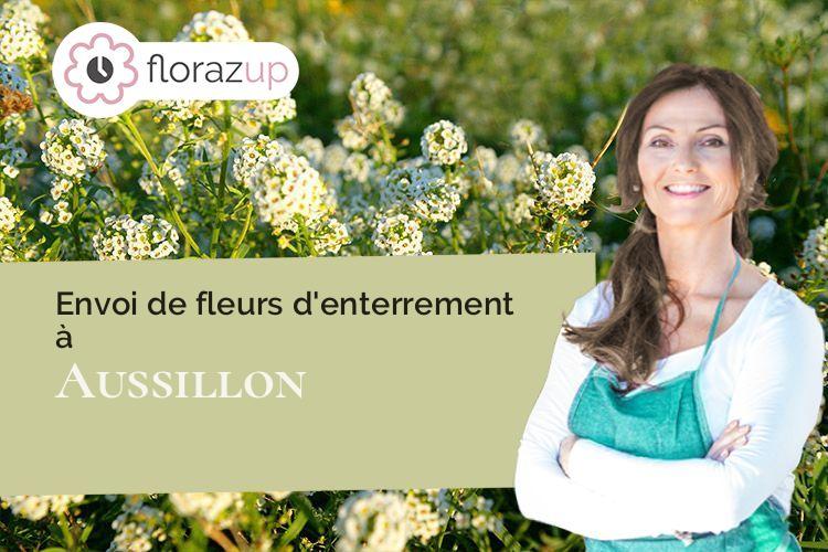 compositions florales pour un décès à Aussillon (Tarn/81200)