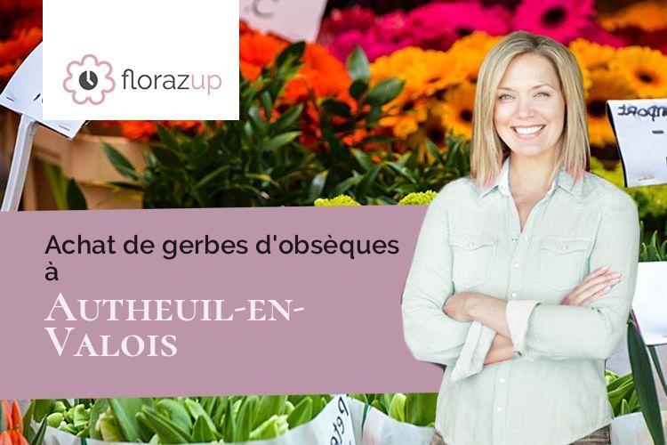 couronnes florales pour des funérailles à Autheuil-en-Valois (Oise/60890)