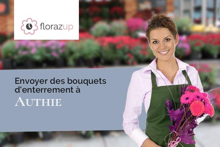 créations florales pour un enterrement à Authie (Somme/80560)