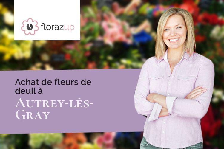 gerbes de fleurs pour un deuil à Autrey-lès-Gray (Haute-Saône/70100)