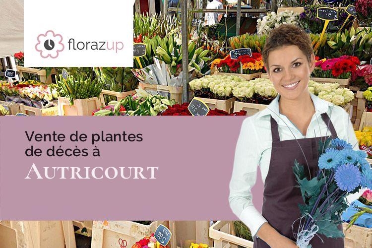 fleurs deuil pour un décès à Autricourt (Côte-d'Or/21570)