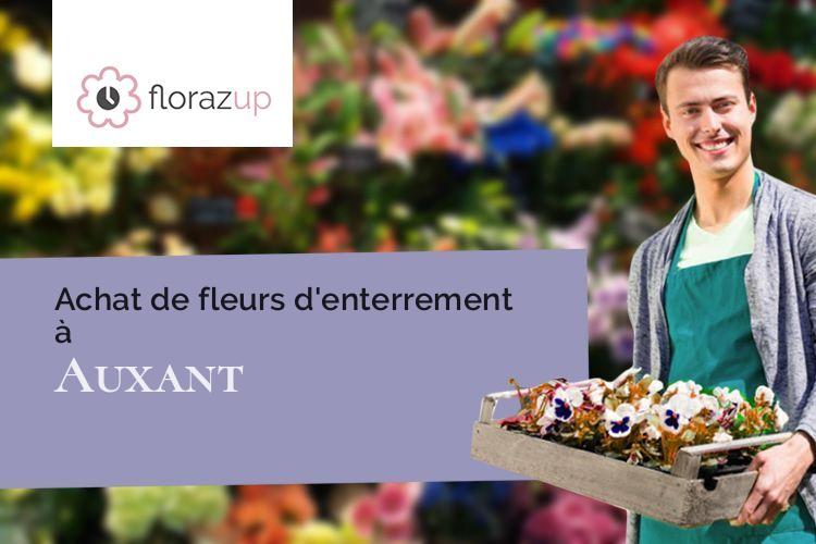 gerbes de fleurs pour un enterrement à Auxant (Côte-d'Or/21360)