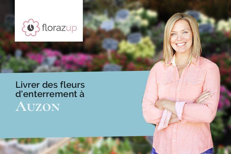 créations florales pour un décès à Auzon (Haute-Loire/43390)