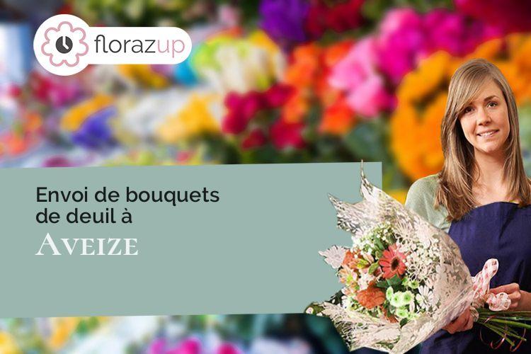 fleurs deuil pour un décès à Aveize (Rhône/69610)