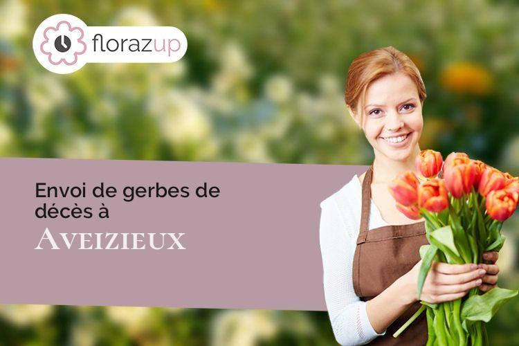 gerbes de fleurs pour des obsèques à Aveizieux (Loire/42330)