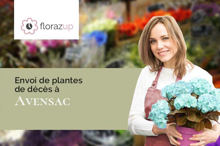 gerbes de fleurs pour un enterrement à Avensac (Gers/32120)