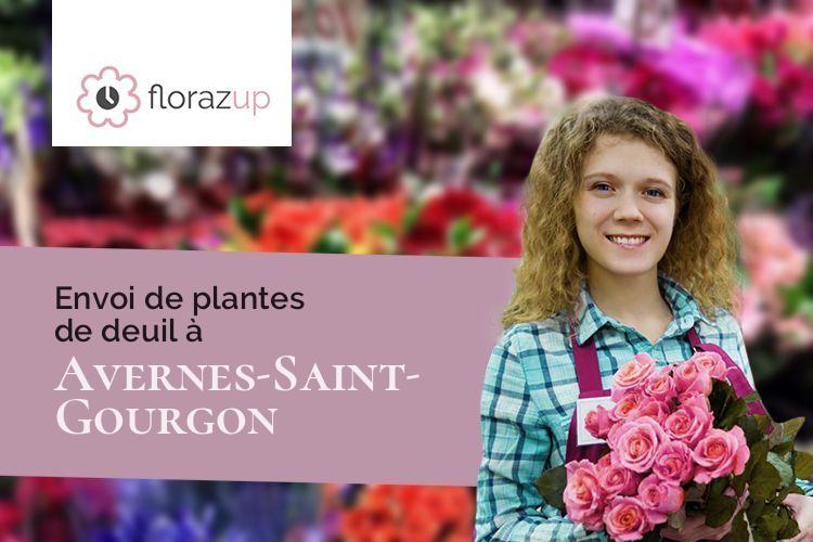 gerbes de fleurs pour des obsèques à Avernes-Saint-Gourgon (Orne/61470)