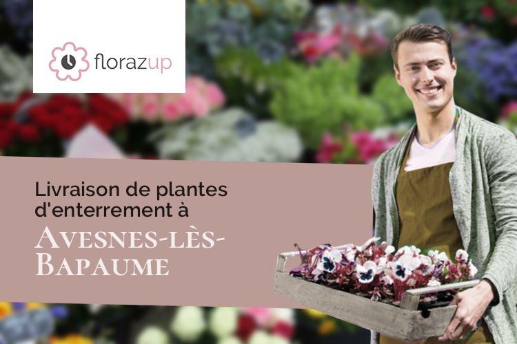 couronnes de fleurs pour un enterrement à Avesnes-lès-Bapaume (Pas-de-Calais/62450)