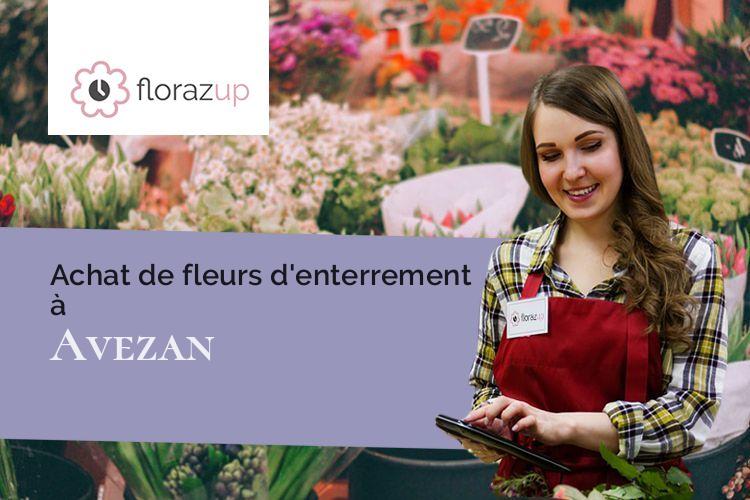 couronnes florales pour une crémation à Avezan (Gers/32380)
