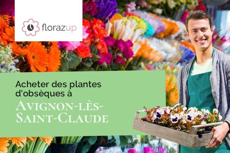 compositions florales pour des funérailles à Avignon-lès-Saint-Claude (Jura/39200)