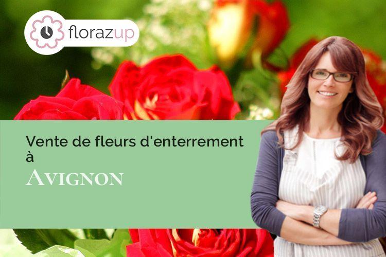 compositions de fleurs pour un enterrement à Avignon (Vaucluse/84000)