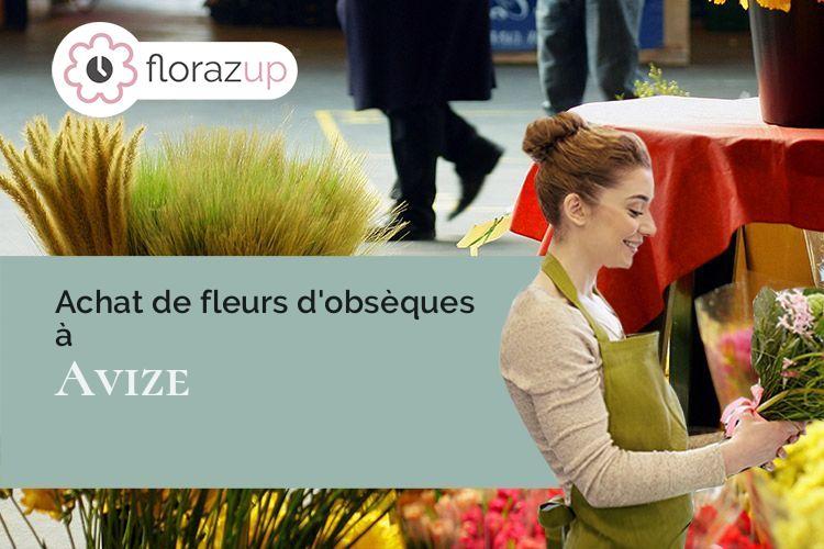 gerbes de fleurs pour des funérailles à Avize (Marne/51190)