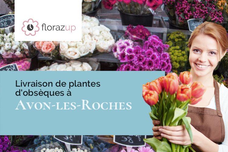 compositions de fleurs pour un enterrement à Avon-les-Roches (Indre-et-Loire/37220)