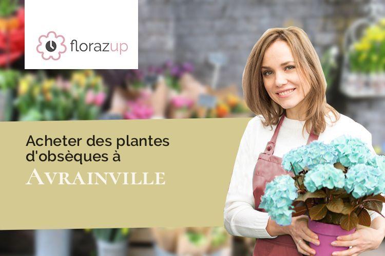 gerbes de fleurs pour un deuil à Avrainville (Essonne/91630)