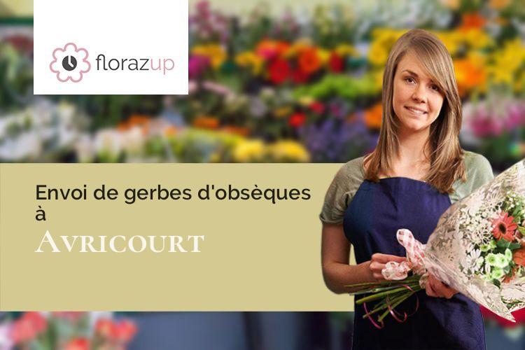 compositions florales pour un deuil à Avricourt (Moselle/57810)