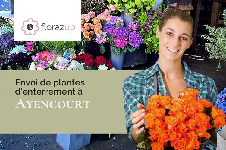 créations florales pour un décès à Ayencourt (Somme/80500)