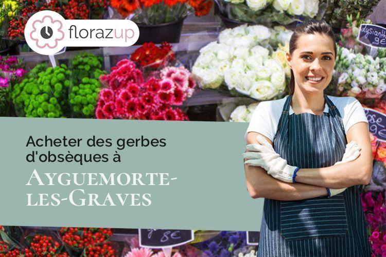 créations de fleurs pour des obsèques à Ayguemorte-les-Graves (Gironde/33640)