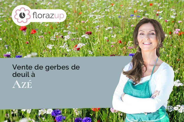 gerbes de fleurs pour un deuil à Azé (Mayenne/53200)