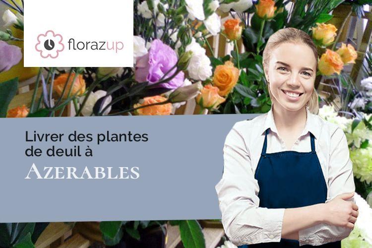 bouquets de fleurs pour un deuil à Azerables (Creuse/23160)