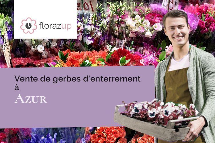 gerbes de fleurs pour un deuil à Azur (Landes/40140)