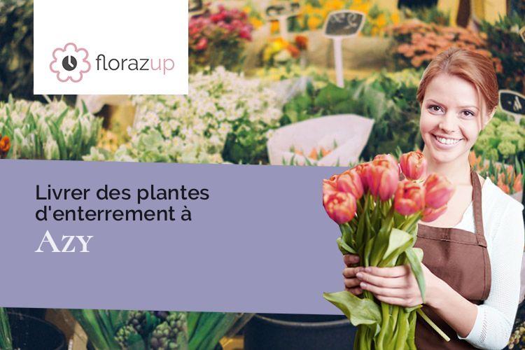 compositions de fleurs pour une crémation à Azy (Cher/18220)