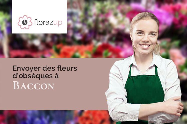 coeurs de fleurs pour des obsèques à Baccon (Loiret/45130)