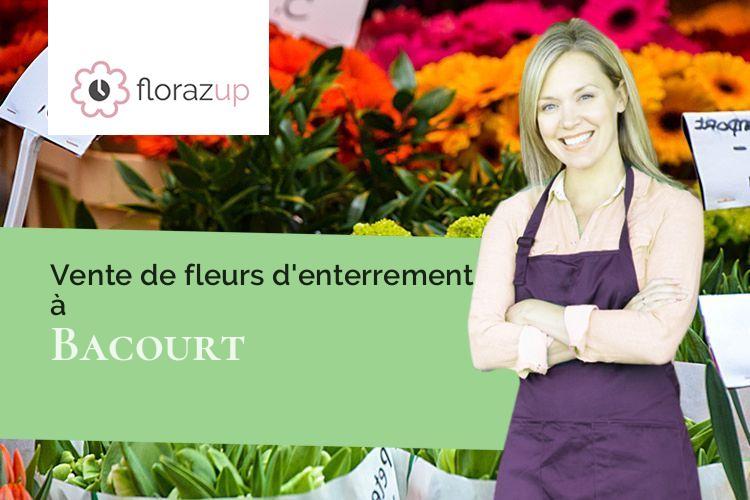 gerbes de fleurs pour un enterrement à Bacourt (Moselle/57590)