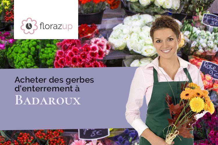 couronnes de fleurs pour un enterrement à Badaroux (Lozère/48000)