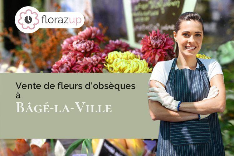 créations florales pour un deuil à Bâgé-la-Ville (Ain/01380)