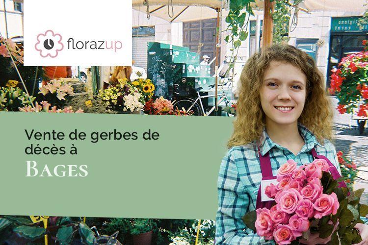 gerbes de fleurs pour des funérailles à Bages (Aude/11100)