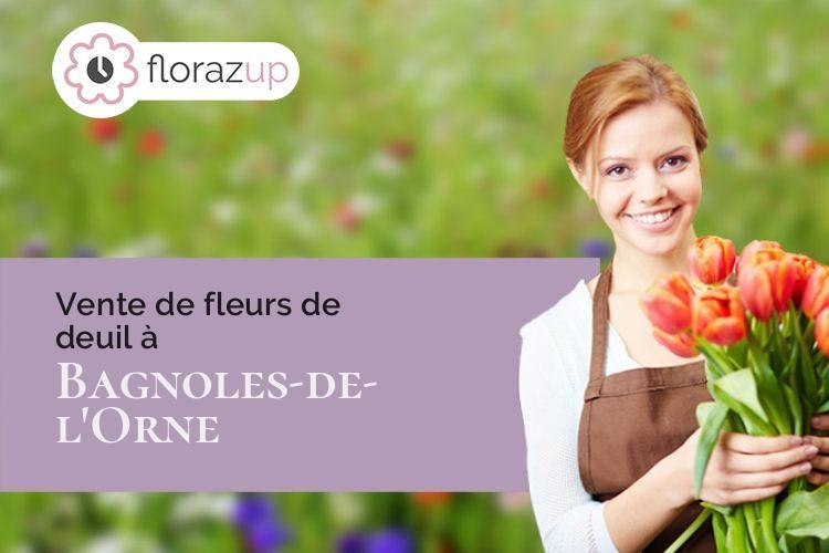 gerbes de fleurs pour des funérailles à Bagnoles-de-l'Orne (Orne/61140)