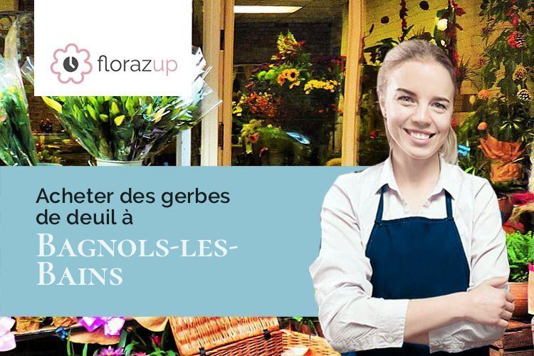 gerbes de fleurs pour un décès à Bagnols-les-Bains (Lozère/48190)