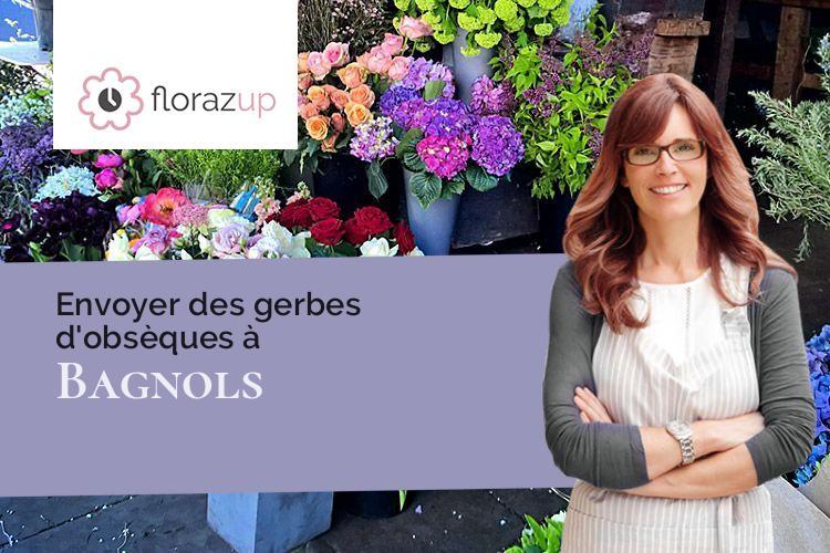 compositions de fleurs pour un enterrement à Bagnols (Puy-de-Dôme/63810)