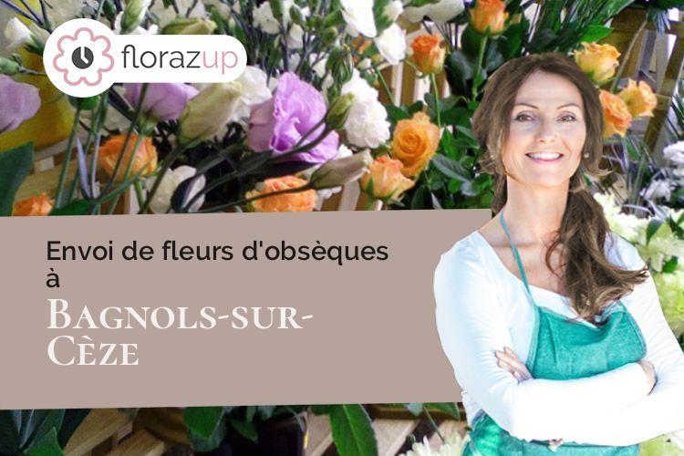 couronnes de fleurs pour un enterrement à Bagnols-sur-Cèze (Gard/30200)