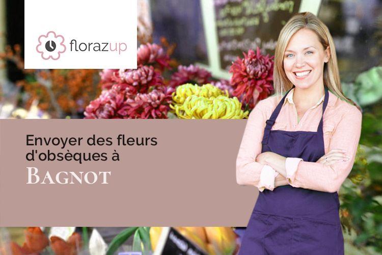 couronnes florales pour un deuil à Bagnot (Côte-d'Or/21700)