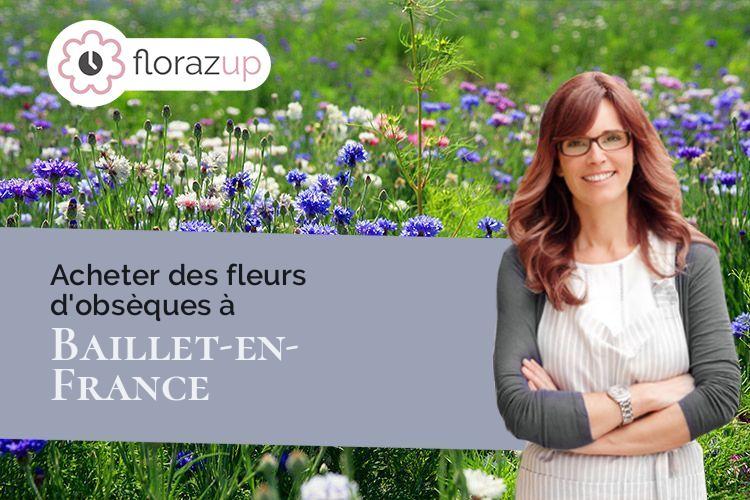 coupes de fleurs pour un deuil à Baillet-en-France (Val-d'Oise/95560)