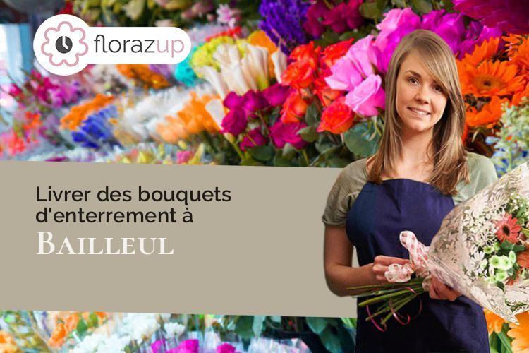 fleurs deuil pour un enterrement à Bailleul (Nord/59270)