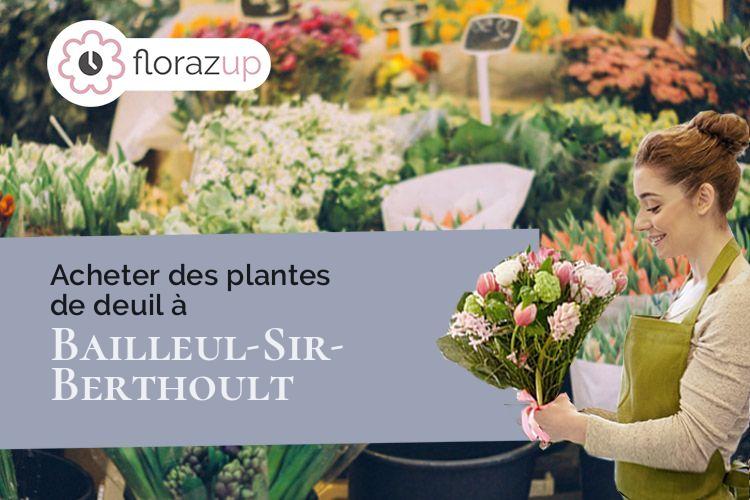 couronnes florales pour des obsèques à Bailleul-Sir-Berthoult (Pas-de-Calais/62580)