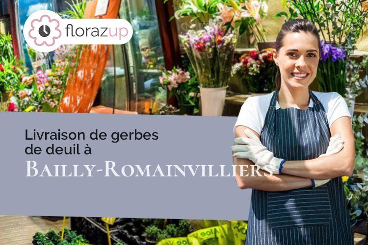 créations de fleurs pour un enterrement à Bailly-Romainvilliers (Seine-et-Marne/77700)