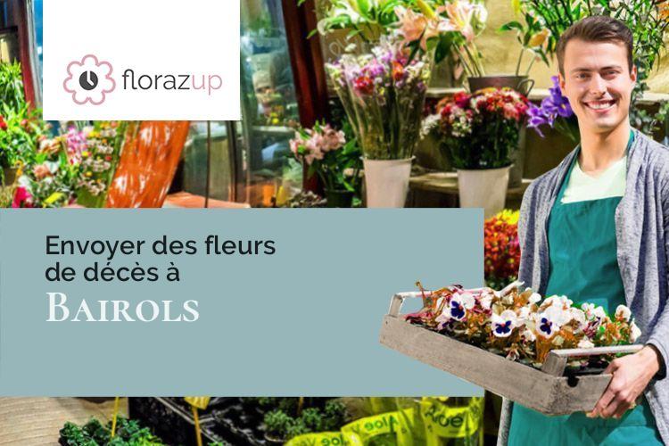 couronnes de fleurs pour un décès à Bairols (Alpes-Maritimes/06420)