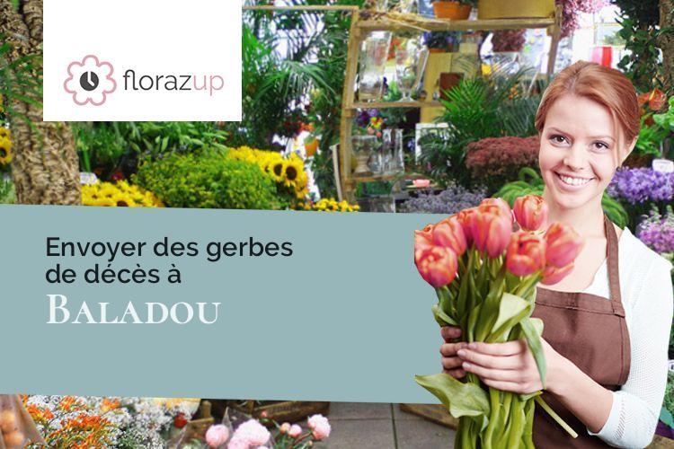compositions de fleurs pour un enterrement à Baladou (Lot/46600)