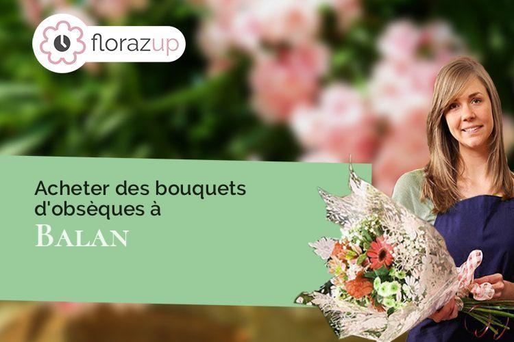 croix de fleurs pour un enterrement à Balan (Ain/01360)