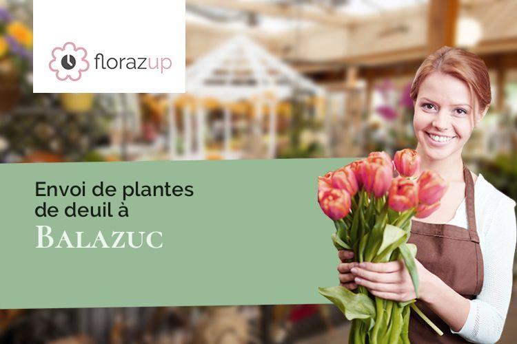 coeurs de fleurs pour un deuil à Balazuc (Ardèche/07120)