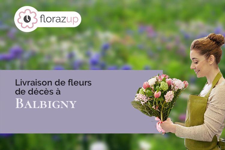 fleurs deuil pour un décès à Balbigny (Loire/42510)