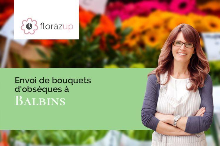 créations de fleurs pour un décès à Balbins (Isère/38260)