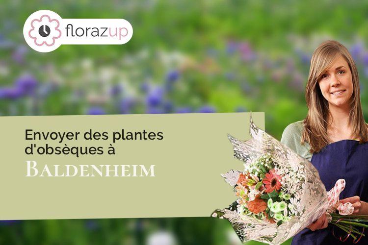 compositions de fleurs pour un deuil à Baldenheim (Bas-Rhin/67600)