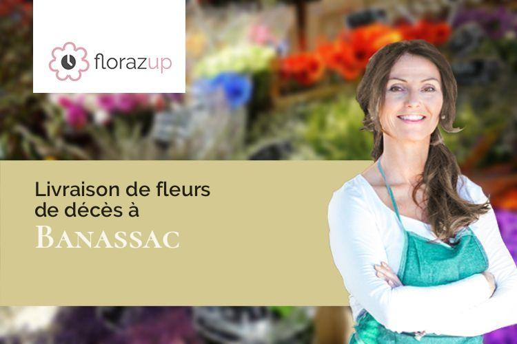 bouquets de fleurs pour un enterrement à Banassac (Lozère/48500)