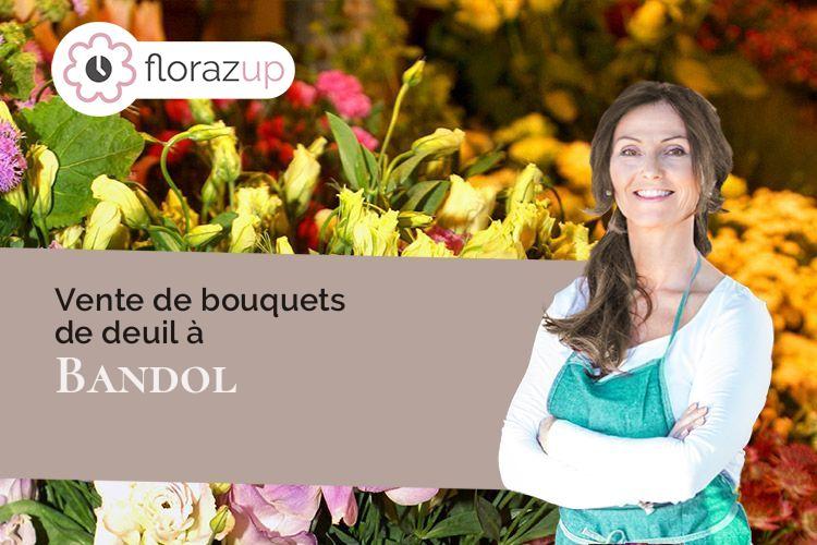 coeur de fleurs pour des obsèques à Bandol (Var/83150)