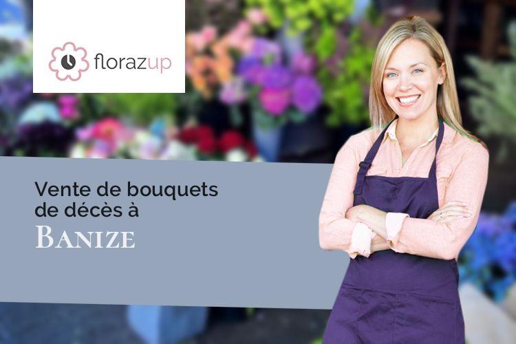 compositions florales pour un décès à Banize (Creuse/23120)