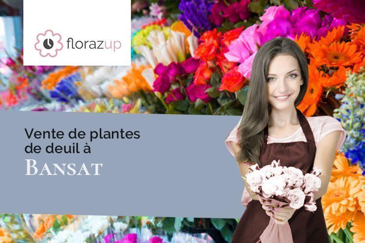 compositions florales pour un enterrement à Bansat (Puy-de-Dôme/63570)